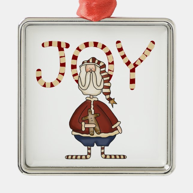 Joy Santa Keepake Ornament (Vorne)