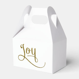 Joy Script Gold Glitzer Geschenkschachtel