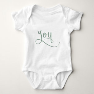 Joy Script Sage Baby Strampler