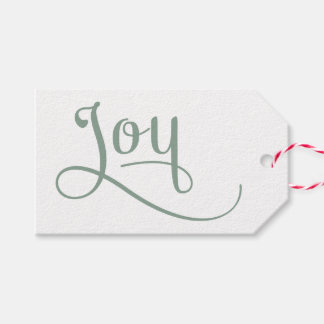 Joy Script Sage Geschenkanhänger
