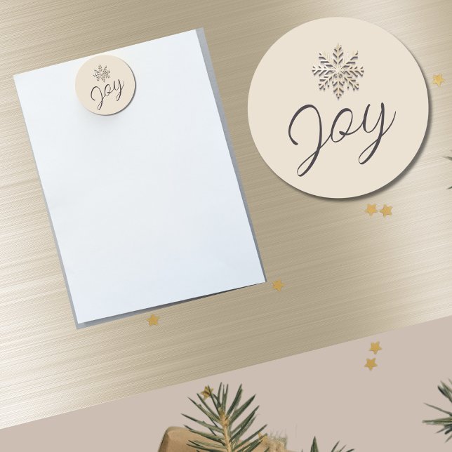 Joy Snowflake Holiday Magnet (Von Creator hochgeladen)