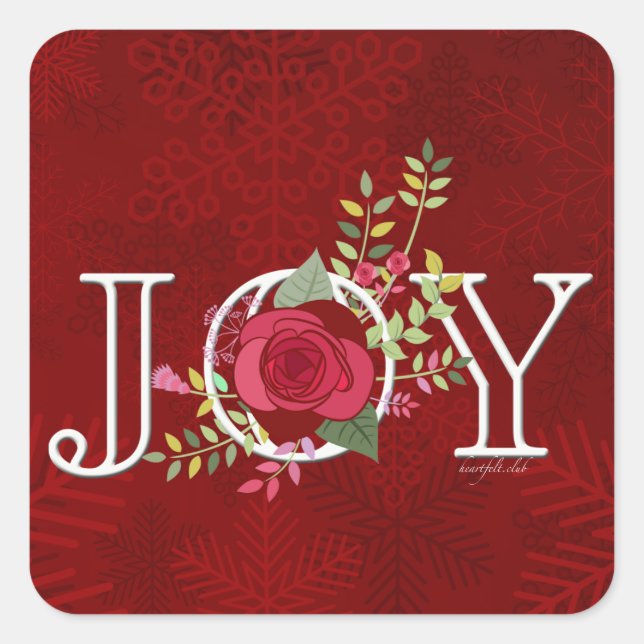 Joy Square Sticker (Vorderseite)