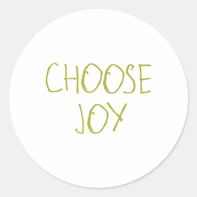 Joy Sticker2 Runder Aufkleber (Vorderseite)