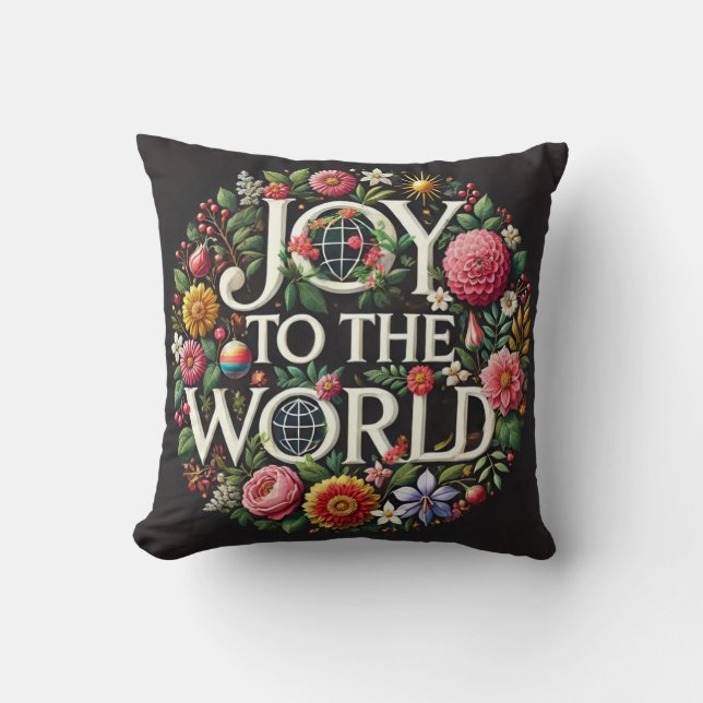 JOY the World Pillow Kissen (Vorderseite)