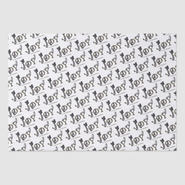 Joy to the Eichirrels Holiday Seidenpapier (Vorderseite)