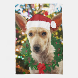 Joy to the Puppy Geschirrtuch