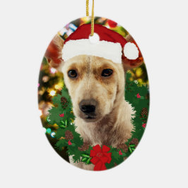 Joy to the Puppy Keramikornament