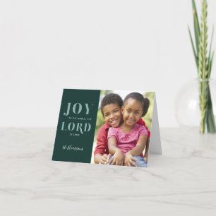 Joy to the World 1-Foto Weihnachtskarte Einladung