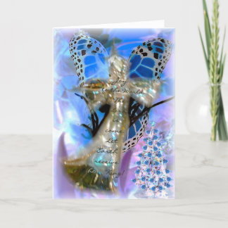 Joy to the World Angel Card Feiertagskarte