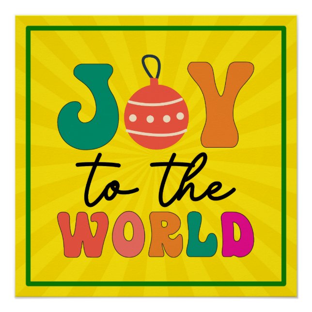 Joy to The World - Christmas Design-50835 Poster (Vorderseite)