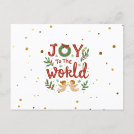 Joy to the World Christmas Postcard Postkarte