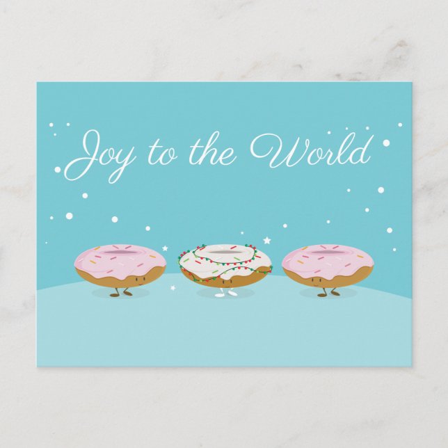 Joy to the World Donuts | Postkarte (Vorderseite)
