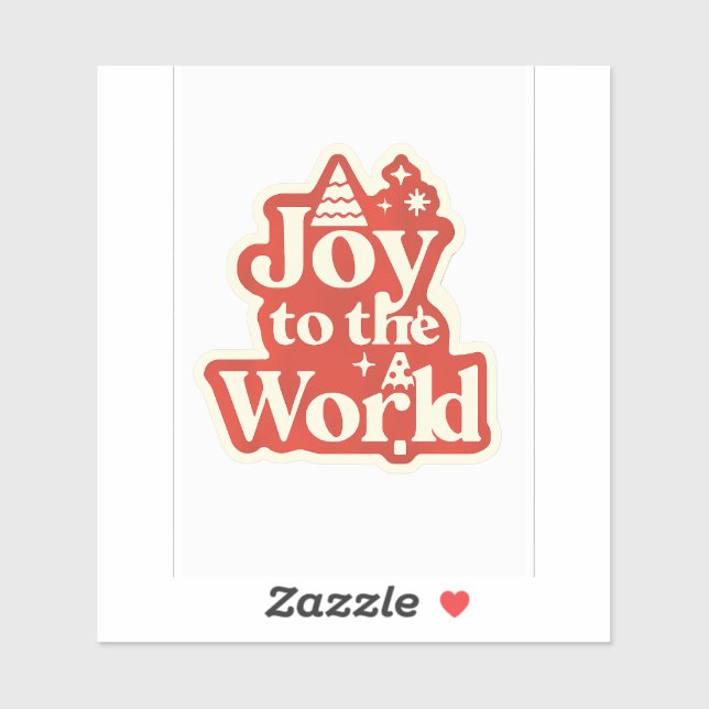 Joy to the World - FaithFuel Weihnachtsaufkleber f Aufkleber (Blatt)