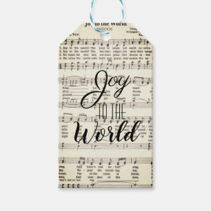 Joy to the World Gift Tags Geschenkanhänger