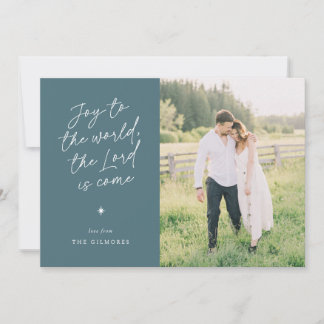 Joy to the World Handwriting Religious Christmas Feiertagskarte