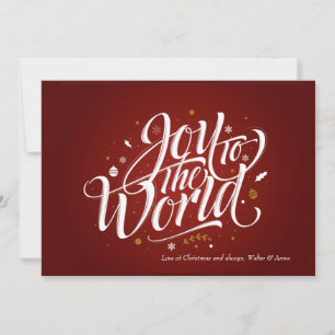 Joy To the World Holiday Card Feiertagskarte