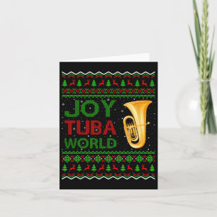 Joy Tuba Weltmusikliebhaber Weihnachtsgeschenk Häs Karte