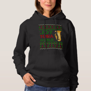 Joy Tuba World Music Lover Xmas Geschenk Ugly Tuba Hoodie
