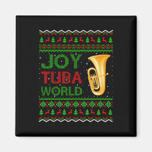 Joy Tuba World Music Lover Xmas Geschenk Ugly Tuba Magnet