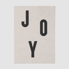 Joy typography seidenpapier
