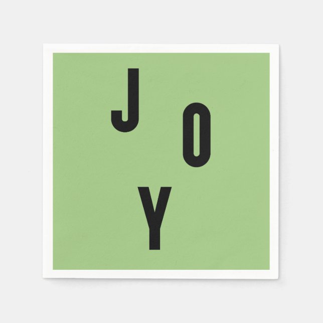 Joy typography serviette (Vorderseite)