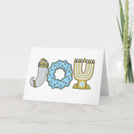 JOY von Hanukkah Feiertagskarte