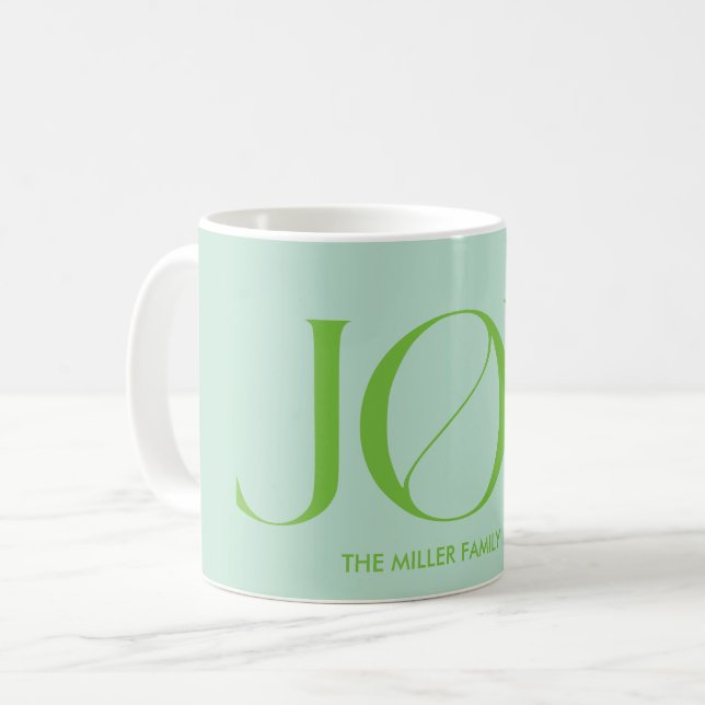Joy | Weihnachten Kaffeetasse (Vorderseite Links)