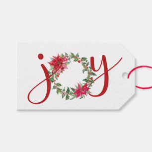JOY Weihnachtskranz Geschenkanhänger