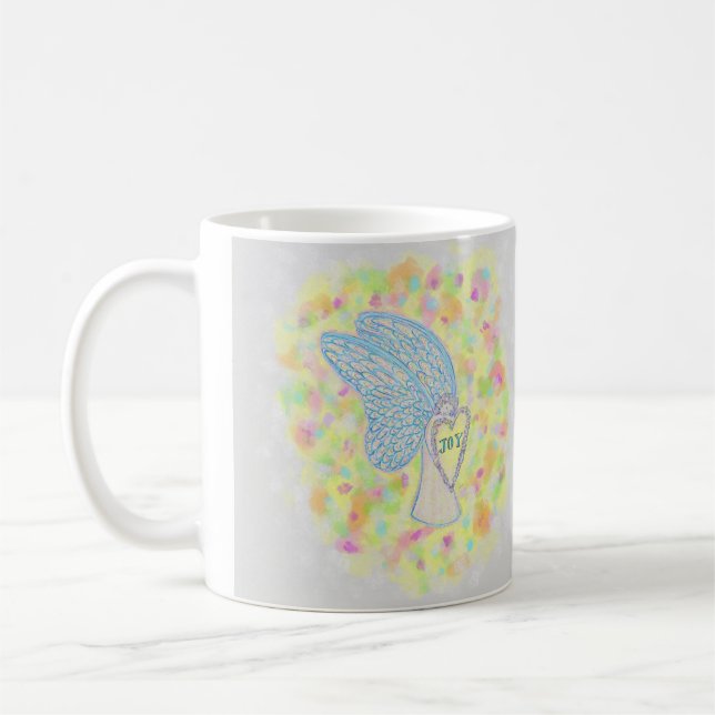 Joy White Guardian Angel Art Kaffee Cups oder Tass Kaffeetasse (Links)
