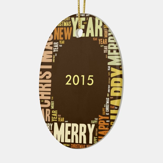 JOY WordcloY Christmas Keramikornament (Links)