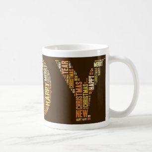JOY WordcloY Christmas Tasse