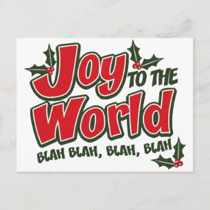 Joy World Blah Blah Postcard Postkarte