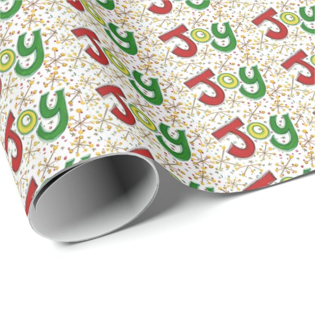 "Joy" wrapping paper Geschenkpapier (Rolleneckpunkt)
