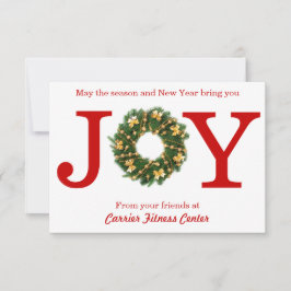 Joy Wreath Business - 3x5 Weihnachtskarte Einladung
