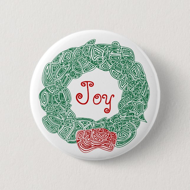 Joy Wreath Button (Vorderseite)