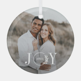 Joy Wreath Custom Foto Weihnachtsschmuck