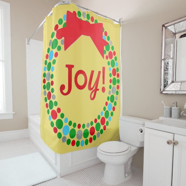 Joy Wreath Duschvorhang (Beispiel)