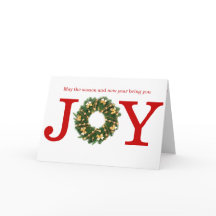 Joy Wreath - Grußkarte