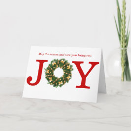 Joy Wreath - Grußkarte Feiertagskarte