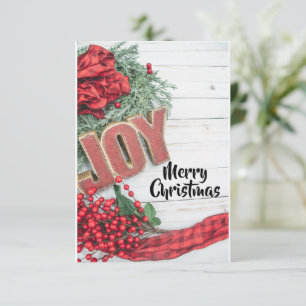 Joy & Wreath Holiday Collection Karte