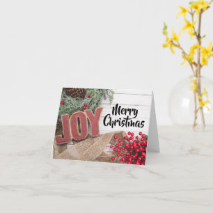 Joy & Wreath Holiday Collection Karte