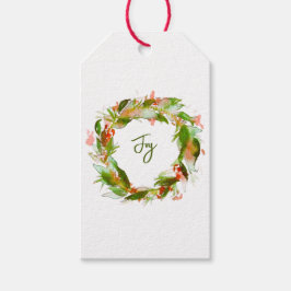 Joy Wreath Tag Geschenkanhänger