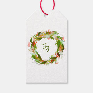 Joy Wreath Tag Geschenkanhänger