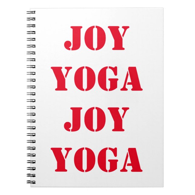 Joy Yoga Joy Notizblock (Vorderseite)