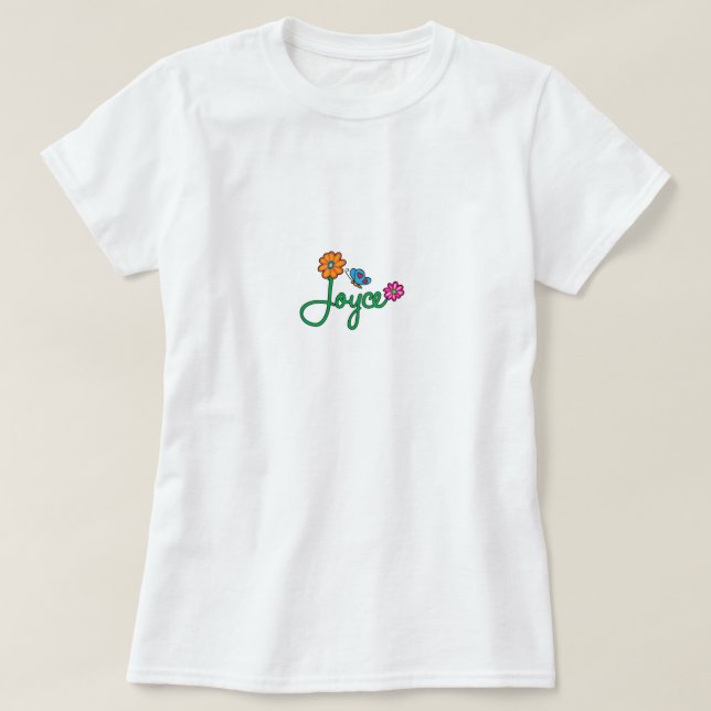 Joyce-Blumen T-Shirt (Design vorne)