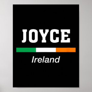 Joyce irischer Familienname St Patricks Day Irland Poster