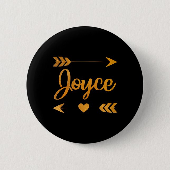 Joyce Personalisiert Name Funny Birthday Custom Ma Button (Vorderseite)