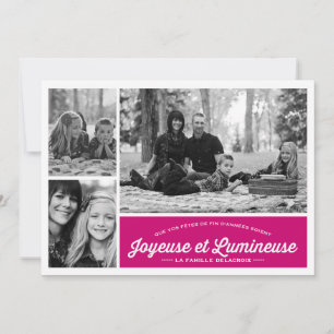 Joyeuse et Lumineuse 3 carte de Foto de vacances