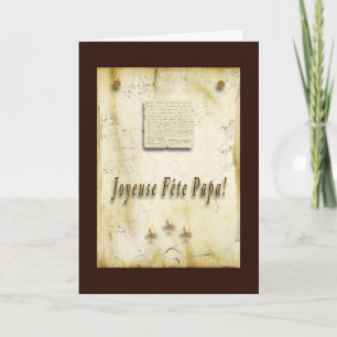 Joyeuse Fête Papa! Feiertagskarte