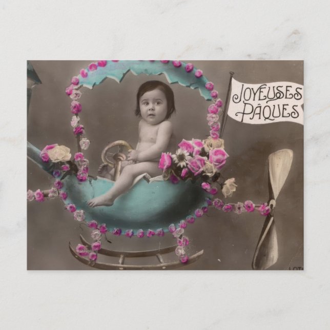 Joyeuse Paques Postkarte (Vorderseite)